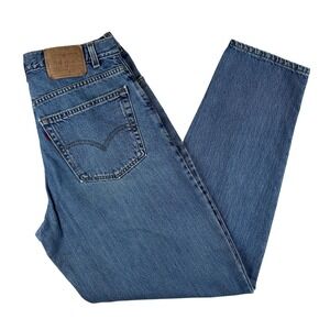Vintage Levis 560 Jeans Mens 34x34 Med Wash Blue Denim Relaxed Tapered USA Y2K